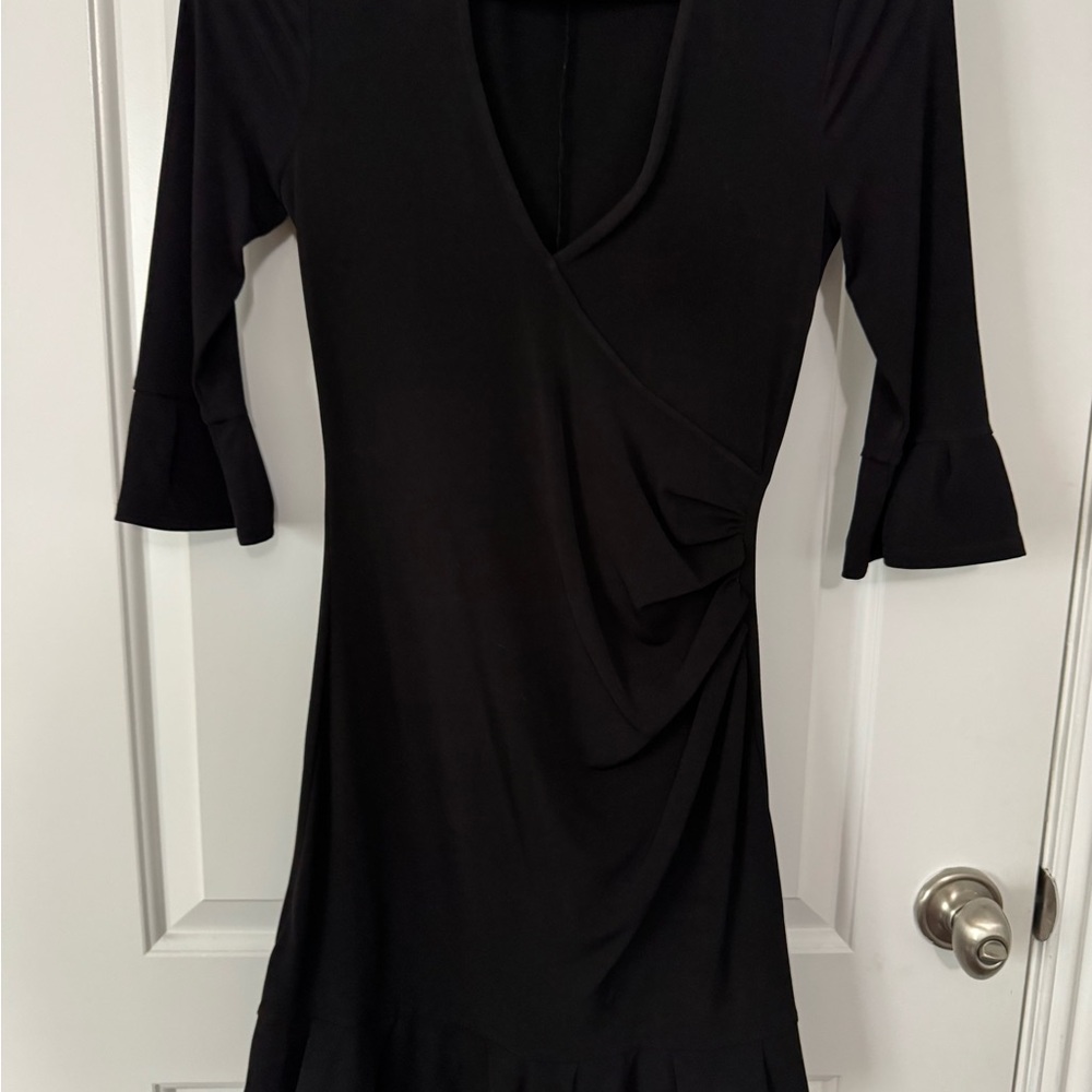 BCBG Generation Black Wrap Dress